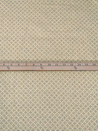 Tan/Midnight Navy 100% Cotton Interlocking Circles Print Quilt Weight Woven - Sevenberry By Robert Kaufman - 42W