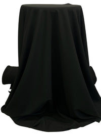 Black 100% Recycled Seawool Cayman Stretch Shirt Weight Woven - Robert Kaufman - 55W