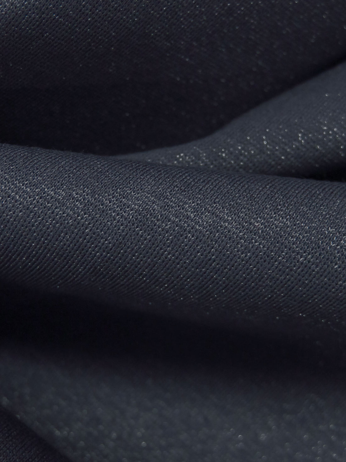 Dark Gunmetal Blue Rayon/Nylon/Polyester/Spandex Sparkle Ponte Knit - Robert Kaufman - 62W