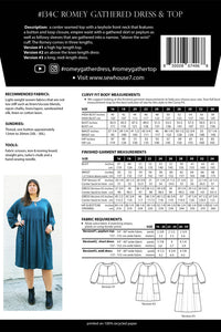 Sew House Seven Patterns - Romey Gathered Dress & Top - Sizes 16-34