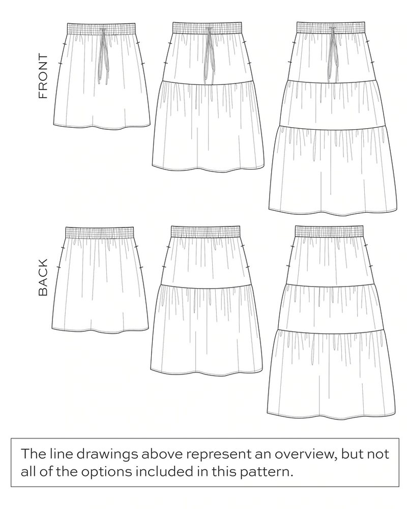 True/Bias - Mave Skirt - Sizes 14-30