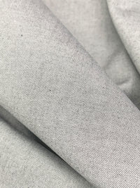 White/Black 100% Cotton Oxford Shirting - Imported From Japan By Robert Kaufman - 44W