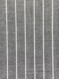 White/Indigo 100% Cotton Vertical Milano Stripe Chambray Shirting - Robert Kaufman - 58W