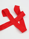 3/4" Atom Red Fold-Over Elastic