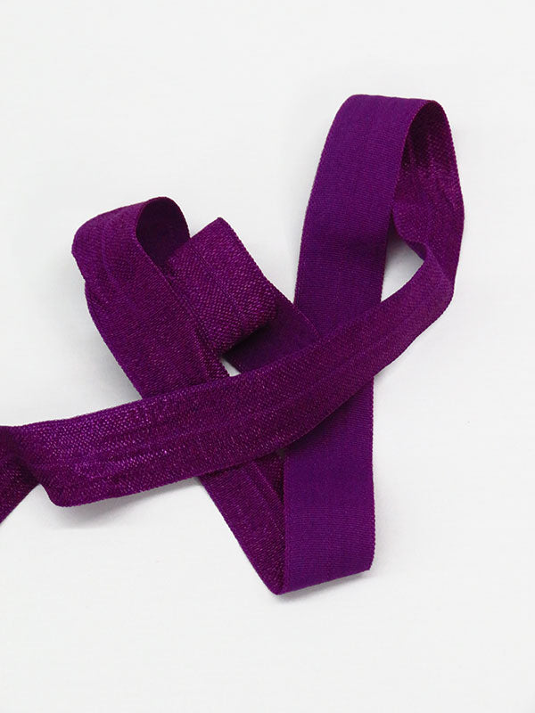 3/4" Tahiti Purple Fold-Over Elastic