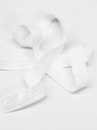 3/4" White Fold-Over Elastic