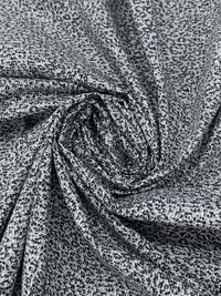 Cool Gray/Black/White 100% Cotton Micro Abstract Print Poplin Shirting - Robert Kaufman - 58W