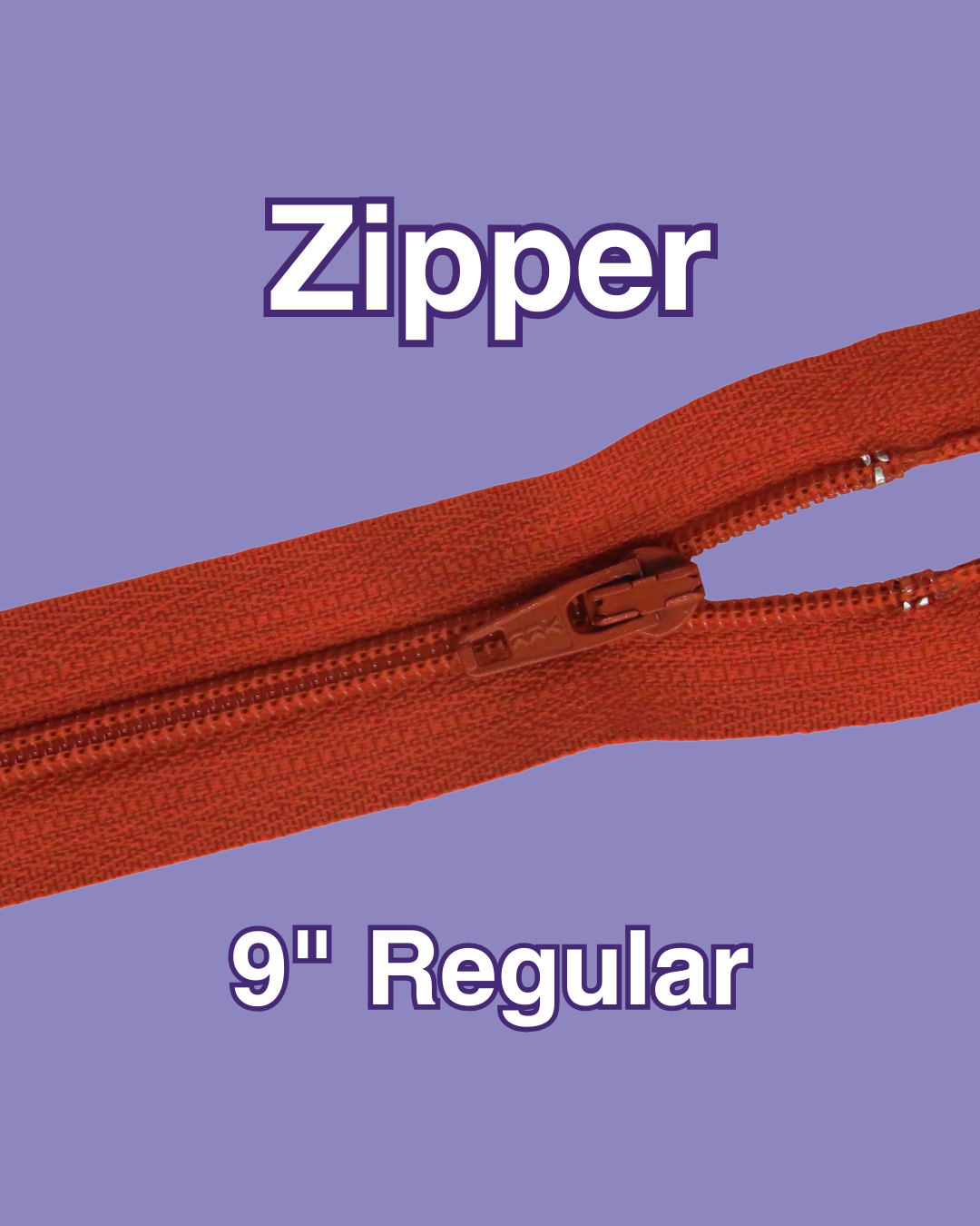 9" Regular Zipper