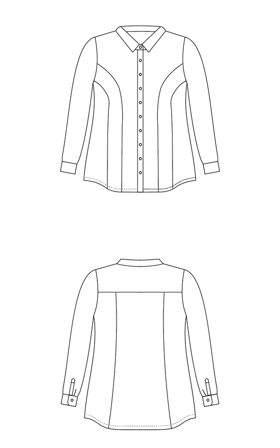 Cashmerette Patterns - Harrison Shirt - Sizes 12-32