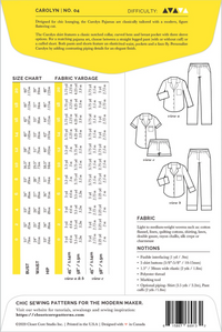 Closet Core Patterns - Carolyn Pajamas #04 - Sizes 0-20