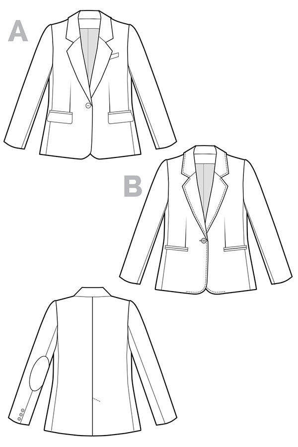 Closet Core Patterns - Jasika Blazer #17 - Sizes 0-20