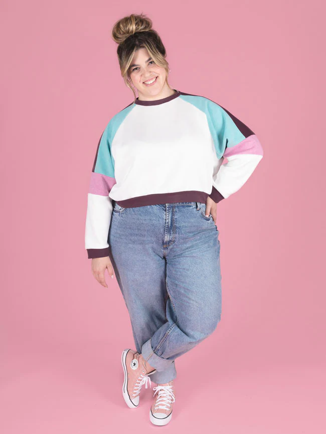 Tilly and the Buttons - Drew Raglan Sweatshirt - Sizes 2-30