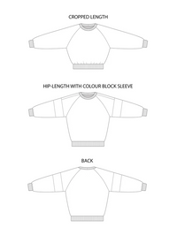 Tilly and the Buttons - Drew Raglan Sweatshirt - Sizes 2-30