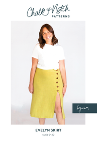 Chalk and Notch Patterns - Evelyn Skirt - Sizes 0-30