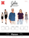 Jalie Patterns - Manon Boat & Cowl Neck Tops #4564 - Children/Adult 28 Sizes