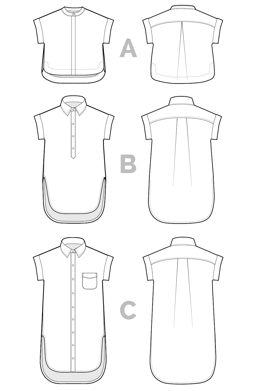 Closet Core Patterns - Kalle Shirt & Shirtdress - Sizes 0-20