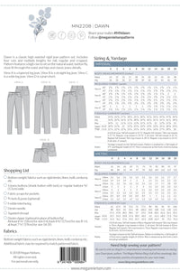 Megan Nielsen Patterns - Dawn Jeans - Size 0-20