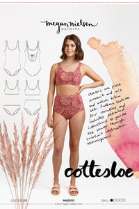 Megan Nielsen Patterns - Cottesloe Swimsuit & Bikini Set - Size 0-20