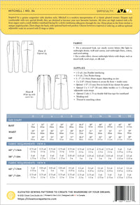 Closet Core Patterns - Mitchell Trousers - Size 0-20