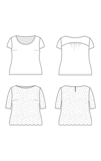 Cashmerette Patterns - Montrose Top - Sizes 12-32