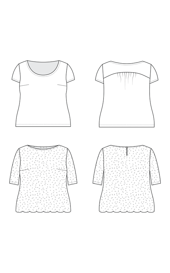 Cashmerette Patterns - Montrose Top - Sizes 12-32