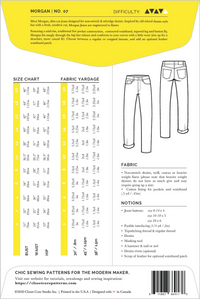 Closet Core Patterns - Morgan Boyfriend Jeans #07 - Sizes 0-20