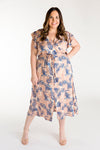 Chalk and Notch Patterns - Orchid Midi Dress - Sizes 0-30