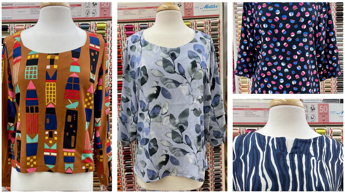 Pamela's Patterns - The EveryDay Woven Tee Add-On Part Two | Necklines + Collars #130
