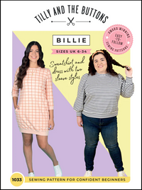 Tilly and the Buttons - Billie Sweatshirt & Dress - Sizes 2-30