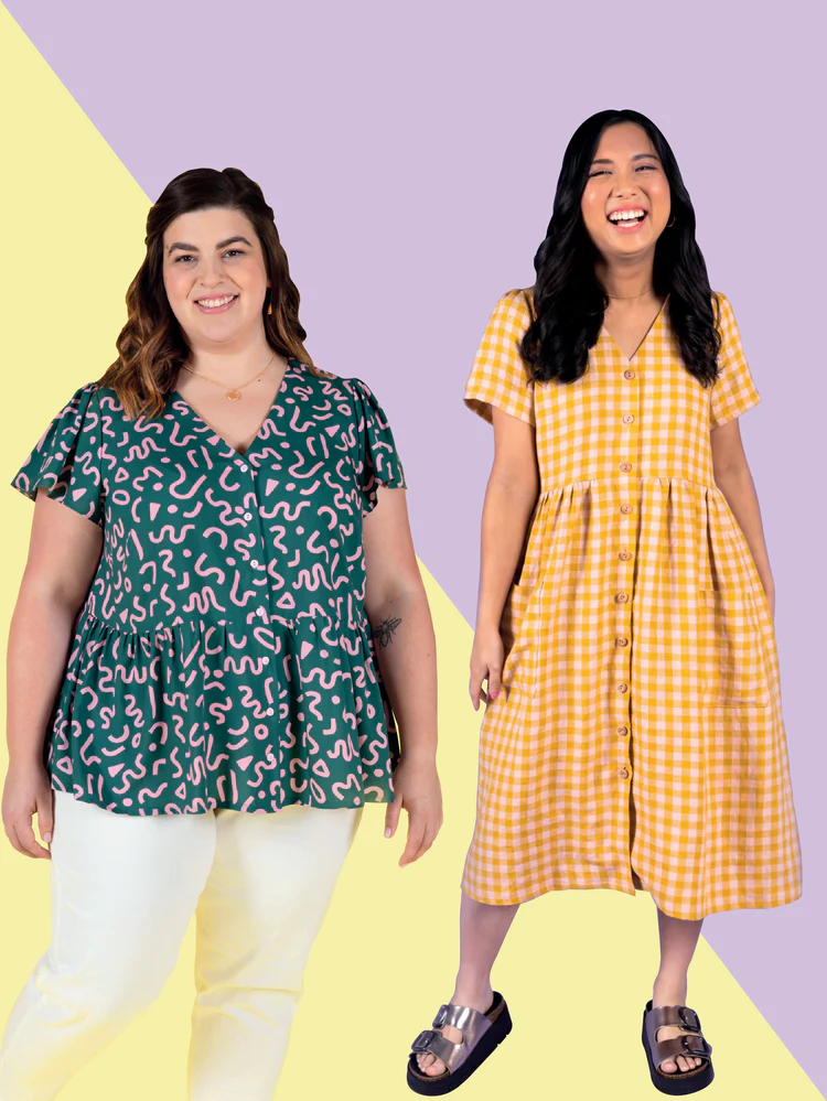 Tilly and the Buttons - Nell Dress + Blouse - Sizes 2-30