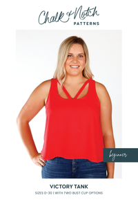 Chalk and Notch Patterns - Victory Tank - Sizes 0-30