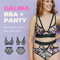 Madalynne Intimates - Galina Monowire Bra & Panty - Sizes XS-4XL