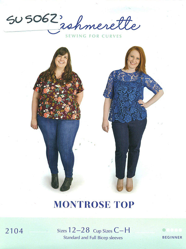 Cashmerette Patterns - Montrose Top - Sizes 12-32