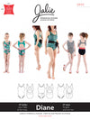 Jalie Patterns - Diane Tank Swimsuit #3893 - Woman/Girl Sizes