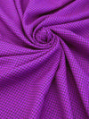 Vibrant Grape/Black Polyester/Wool Blend Novelty Weave Suiting 59W