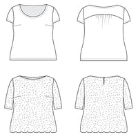 Cashmerette Patterns - Montrose Top - Sizes 12-32