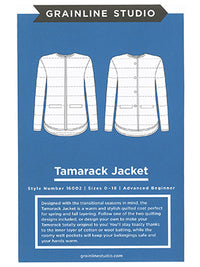 Grainline Studio Patterns - Tamarack Jacket #16002 - Sizes 0-18