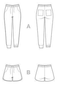 Closet Core Patterns - Plateau Joggers - Sizes 0-20