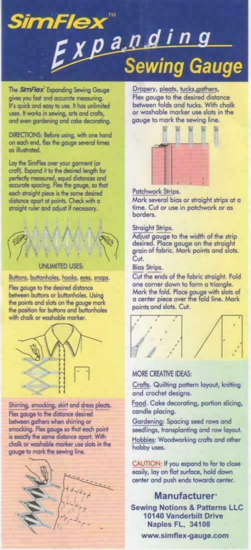 Simflex Sewing Gauge