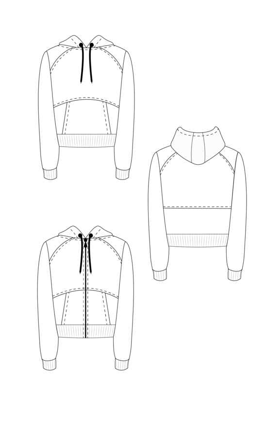 Cashmerette Patterns - Stanton Hoodie - Sizes 0-16