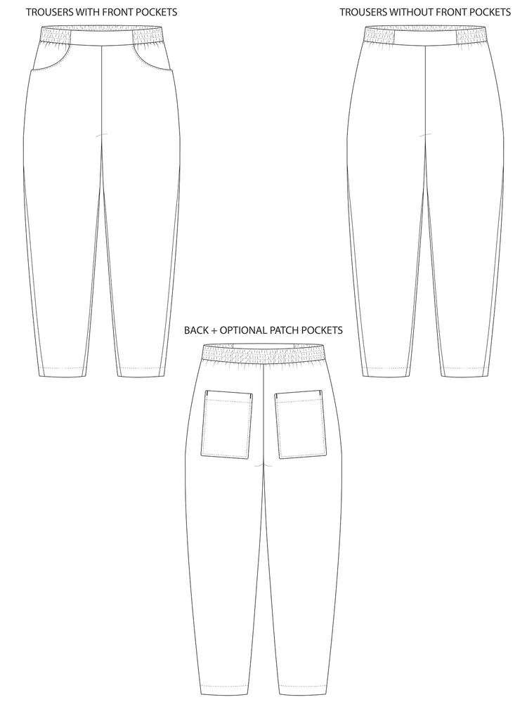 Tilly and the Buttons - Winnie Trouser - Sizes 2-30
